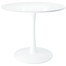 Load image into Gallery viewer, 36" White Metal Dining Table
