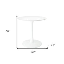 Load image into Gallery viewer, 32" White Metal Dining Table
