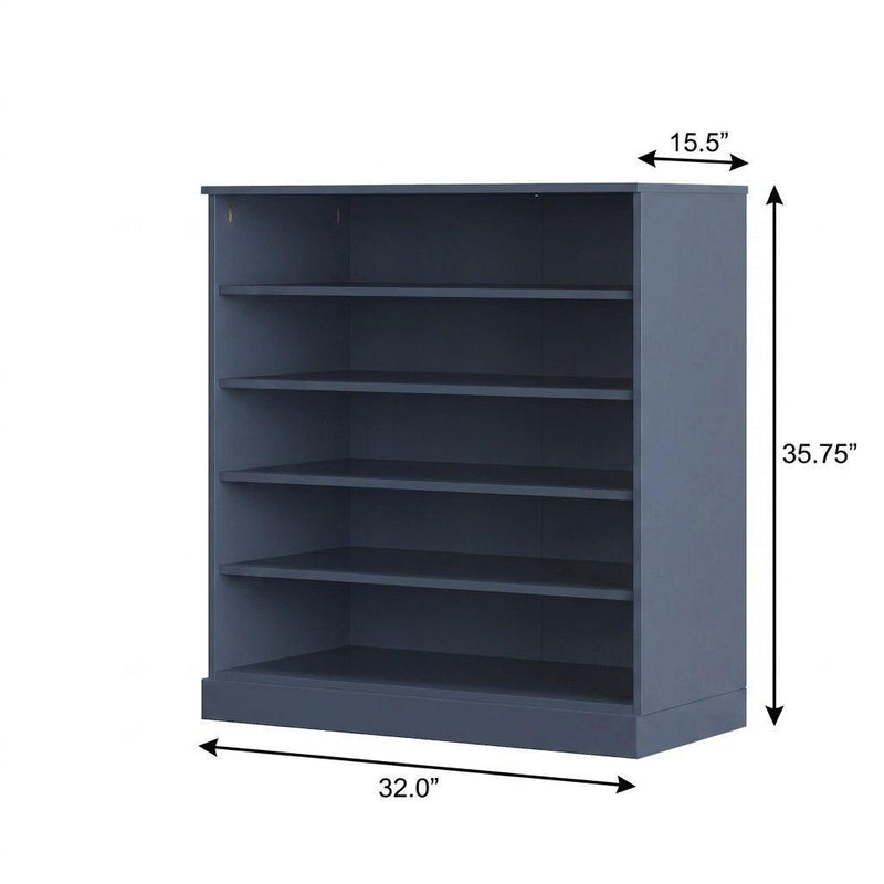 Twenty Pair Solid Woodshoe Storage Cabinet (752327) - French Blue