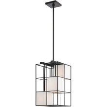 Load image into Gallery viewer, 25" Four Light Dimmable Chandelier With Shades - Black
