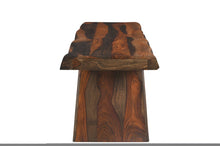 Load image into Gallery viewer, 68" Dark Brown Solid Wood Dining Bench
