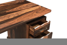 Load image into Gallery viewer, 68" Natural Live Edge Solid Wood Writing Desk With Four Drawers
