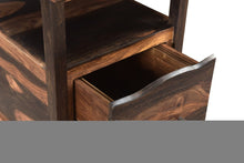 Load image into Gallery viewer, 68" Natural Live Edge Solid Wood Writing Desk With Four Drawers
