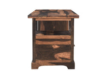 Load image into Gallery viewer, 68" Natural Live Edge Solid Wood Writing Desk With Four Drawers
