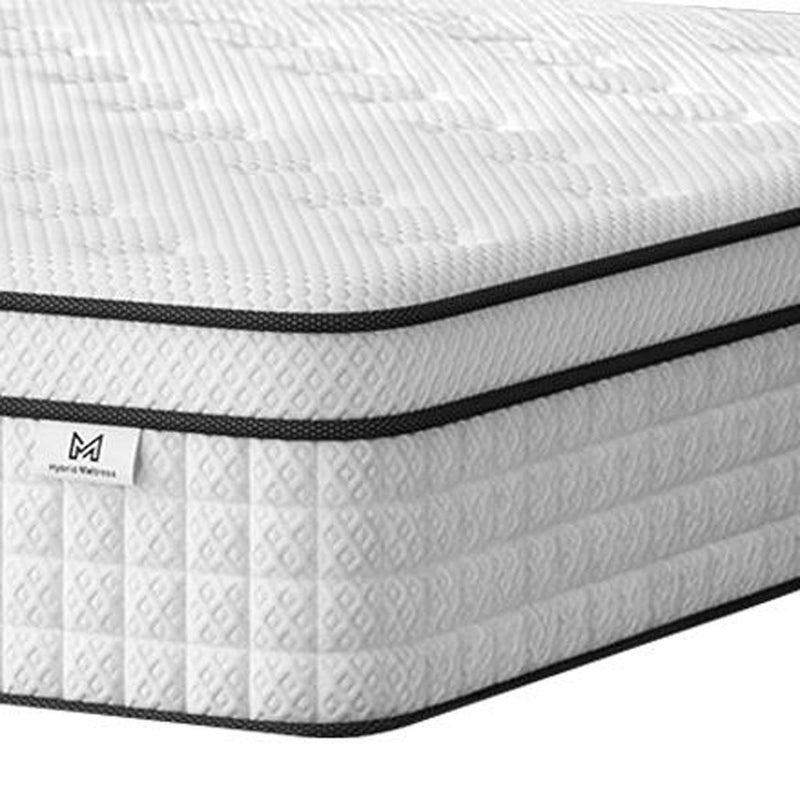 Gel Memory Foam Medium Check Hybrid Mattress - Queen