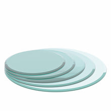 Load image into Gallery viewer, 30" Round Tempered Glass Table Top Clear Glass 2 / 5" Thick Beveled Polished Edge - Transparent
