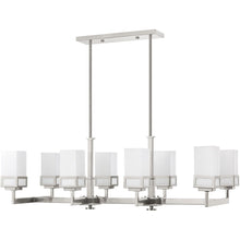 Load image into Gallery viewer, 20'' Eight Light Dimmable Chandelier With Shades - Nickel
