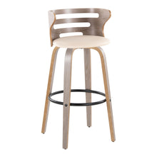 Load image into Gallery viewer, Cosini - Mid Century Modern Fixed Height, Barstool &amp; Swivel And Round Footrest (Set of 2)
