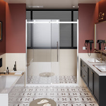 Load image into Gallery viewer, Frameless Shower Door Single Sliding, Adjustable Zinc Roller Rail - Chrome
