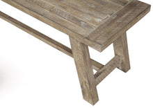 Load image into Gallery viewer, 60" Natural Distressed Solid Wood Dining Bench
