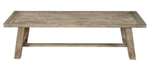 Load image into Gallery viewer, 60" Natural Distressed Solid Wood Dining Bench
