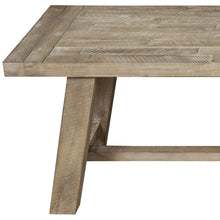 Load image into Gallery viewer, 60" Natural Distressed Solid Wood Dining Bench
