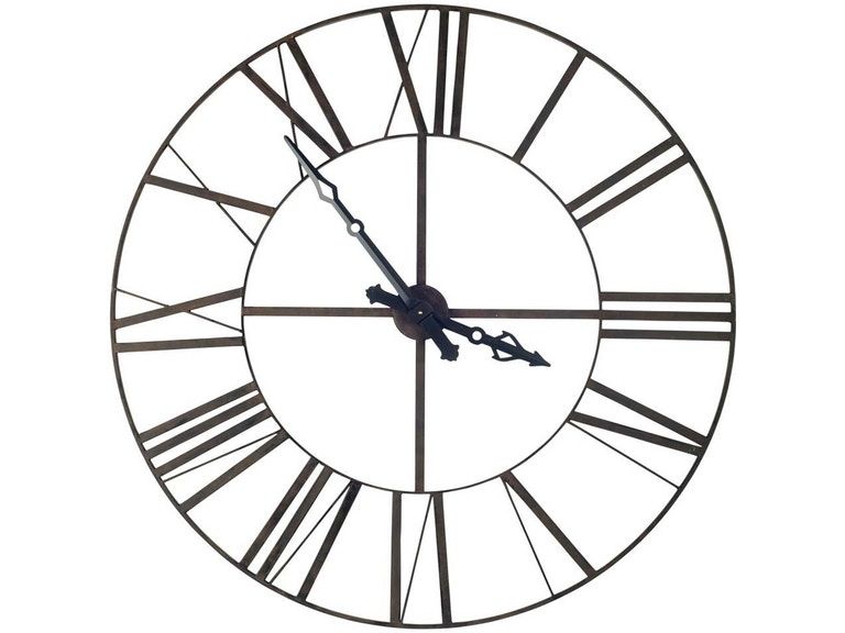 Circle Skeleton Wall Clock (376232) - Black