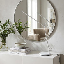 Load image into Gallery viewer, 35" White Metal Novelty Desk Table Lamp
