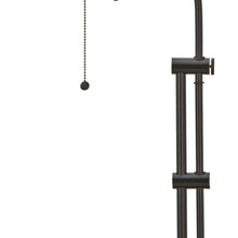 Load image into Gallery viewer, 26" Bronze Metal Adjustable Table Lamp With Bronze Rectangular Shade
