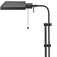 Load image into Gallery viewer, 26" Bronze Metal Adjustable Table Lamp With Bronze Rectangular Shade

