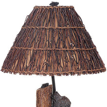 Load image into Gallery viewer, 29" Gray Novelty Table Lamp With Brown Empire Shade
