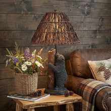 Load image into Gallery viewer, 29" Gray Novelty Table Lamp With Brown Empire Shade
