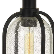 Load image into Gallery viewer, 27" Brown Metal Two Light Globe Table Lamp With Eggshell Empire Shade
