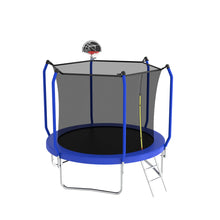 Load image into Gallery viewer, Trampoline With Basketball Hoop, Astm Approved Reinforced Type Outdoor Trampoline With Enclosure Net
