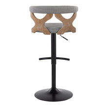 Load image into Gallery viewer, Gardenia - Contemporary Adjustable Barstool &amp; Swivel With Rounded T Footrest (Set of 2)
