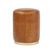 Load image into Gallery viewer, Nico - Round Ottoman Stool - Brown
