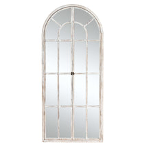 Load image into Gallery viewer, 71" Wood Arch Framed Full Length Mirror - White
