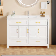 Load image into Gallery viewer, Bathroom Vanity With Sink Combo, 4 Soft Close Doors And 4 Drawers
