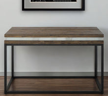 Load image into Gallery viewer, 47" Frame Console Table - Brown And Black
