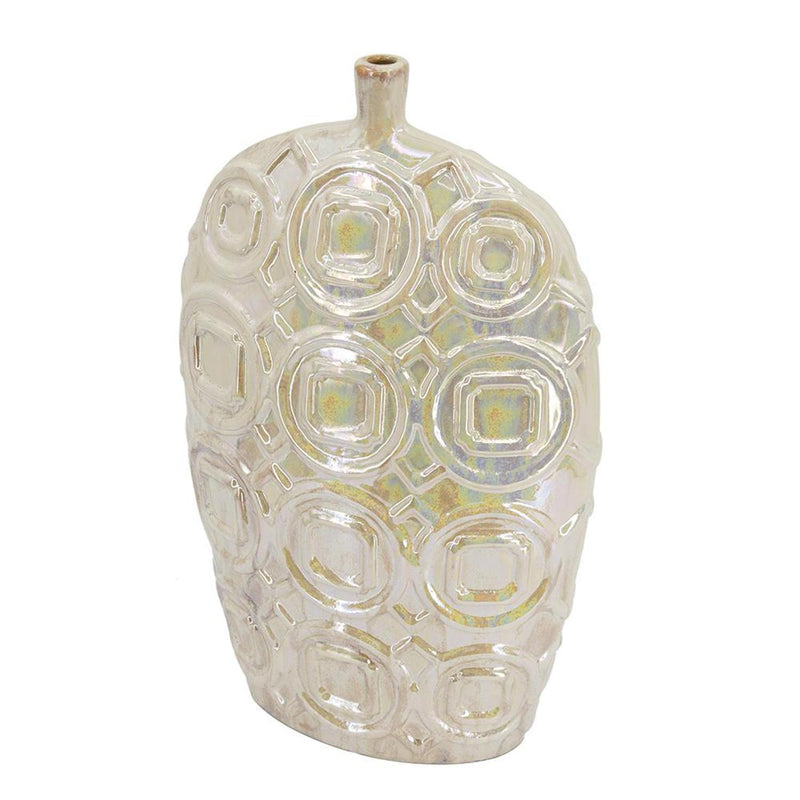 Geometric Bud Table Vase (574263) - Cream
