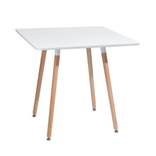 Load image into Gallery viewer, 32" Wood And Solid Wood Square Dining Table - Alder White
