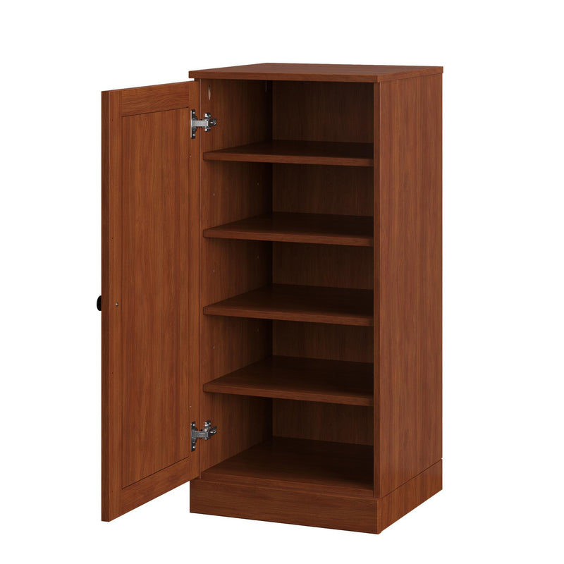 Ten Pair Solid Woodshoe Storage Cabinet (752062) - Coffee
