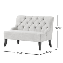 Load image into Gallery viewer, Nicole - French Style Upholstered Loveseat With Tufted Backrest
