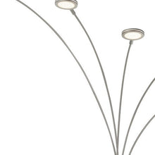 Load image into Gallery viewer, 72" Nickel Five Light Led Arc Floor Lamp

