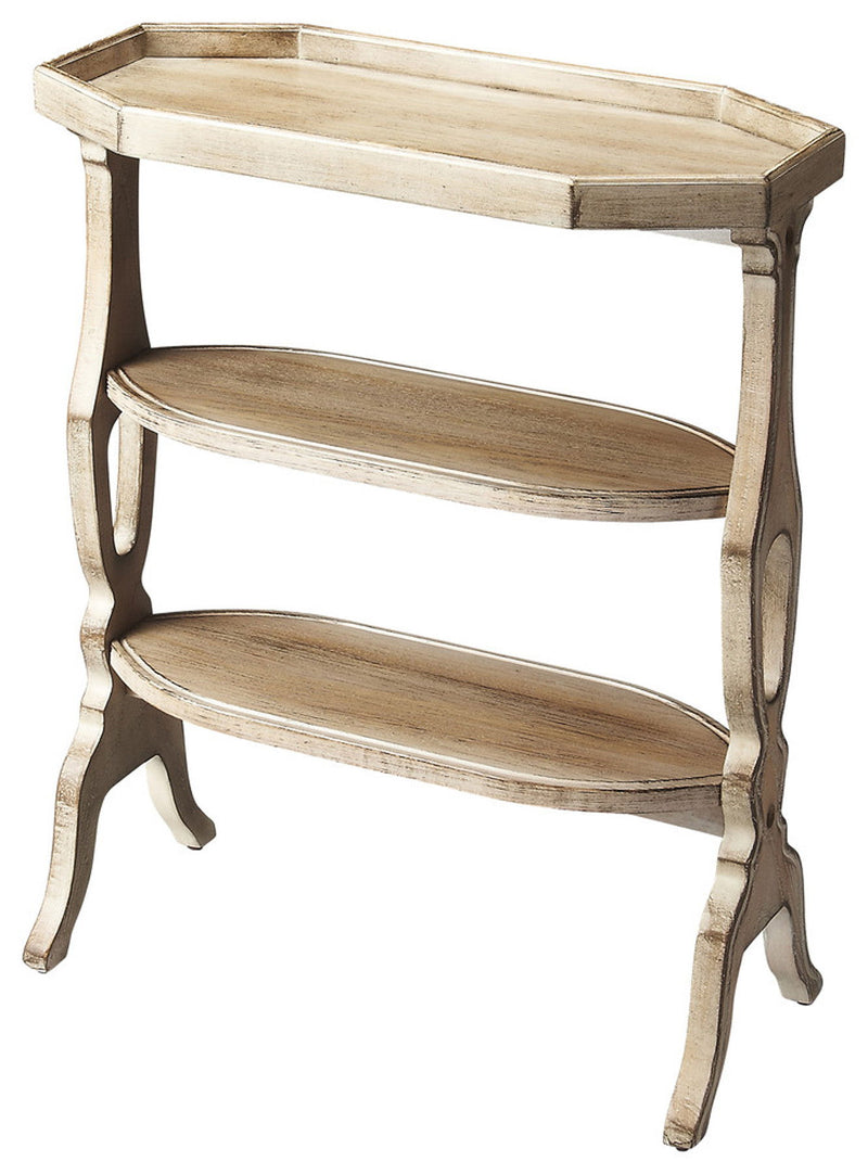 End Table With Two Shelves - Light Brown