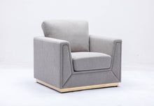 Load image into Gallery viewer, Valin - Linen Chair For Living Room - Gray
