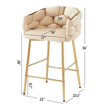 Load image into Gallery viewer, Modern Counter Stools (Set of 2)
