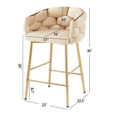 Load image into Gallery viewer, Modern Counter Stools (Set of 2)
