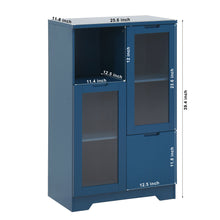 Load image into Gallery viewer, Modern Cabinet With Glass Doors And Drawer
