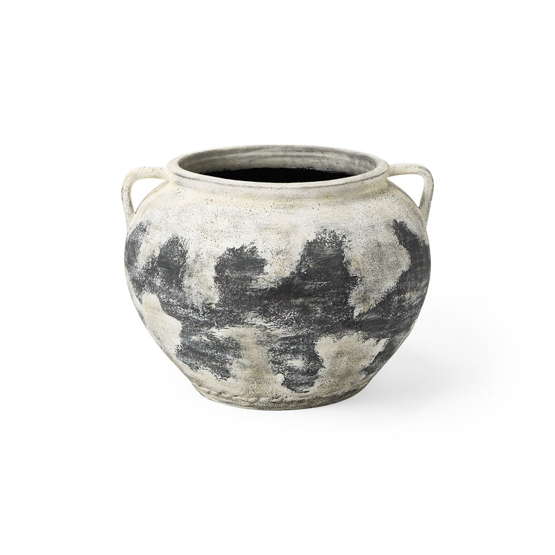 Ombre Amphora Floor Vase (608579) - Black / White
