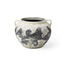 Load image into Gallery viewer, Ombre Amphora Floor Vase (608579) - Black / White
