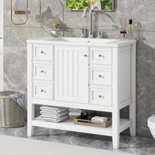 Load image into Gallery viewer, Modern Bathroom Vanity With Sink
