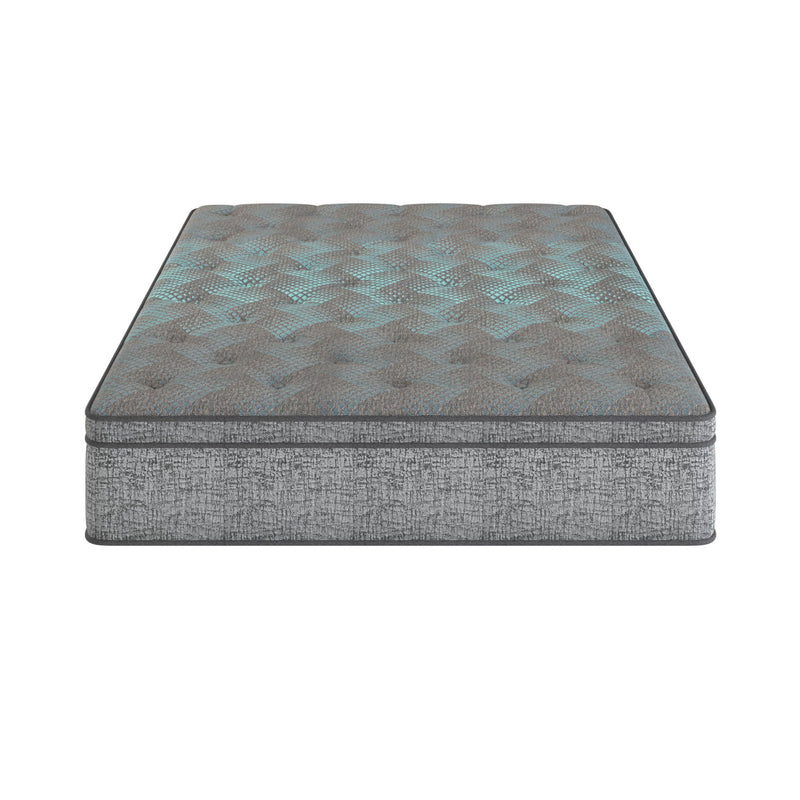 Comfort Care - 10" Hybrid Euro Top Mattress Plush Comfort - Blue / Gray - Twin Extra Long