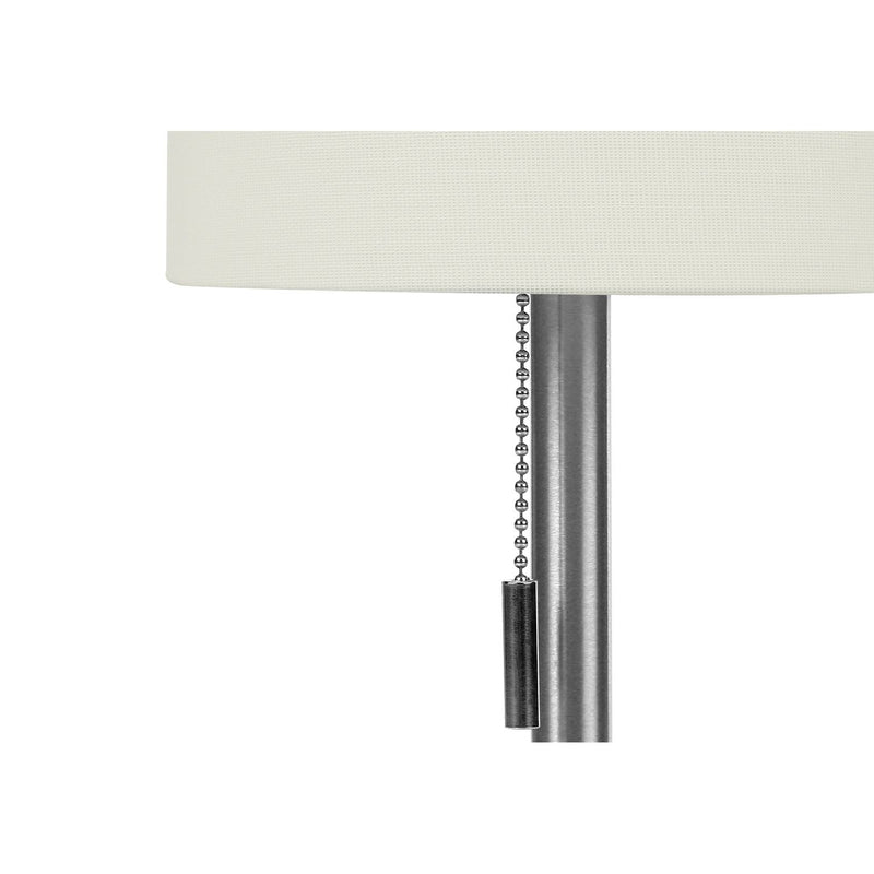 Lighting, Table Lamp, USB Port Included, Nickel, Contemporary (Set of 2)