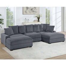 Load image into Gallery viewer, 5 Piece Modular Sectional Set Couch With LAF &amp; RAF Chairs, Living Room Furniture - Dark Gray
