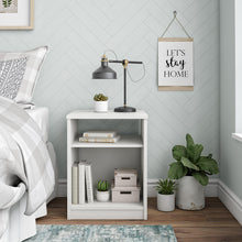 Load image into Gallery viewer, Open Shelf Nightstand - White
