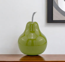 Load image into Gallery viewer, Decorative Pear Tabletop Sculpture (354657) - Green
