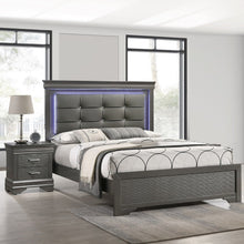 Load image into Gallery viewer, Bed With Square Button Tufting And LED Lights
