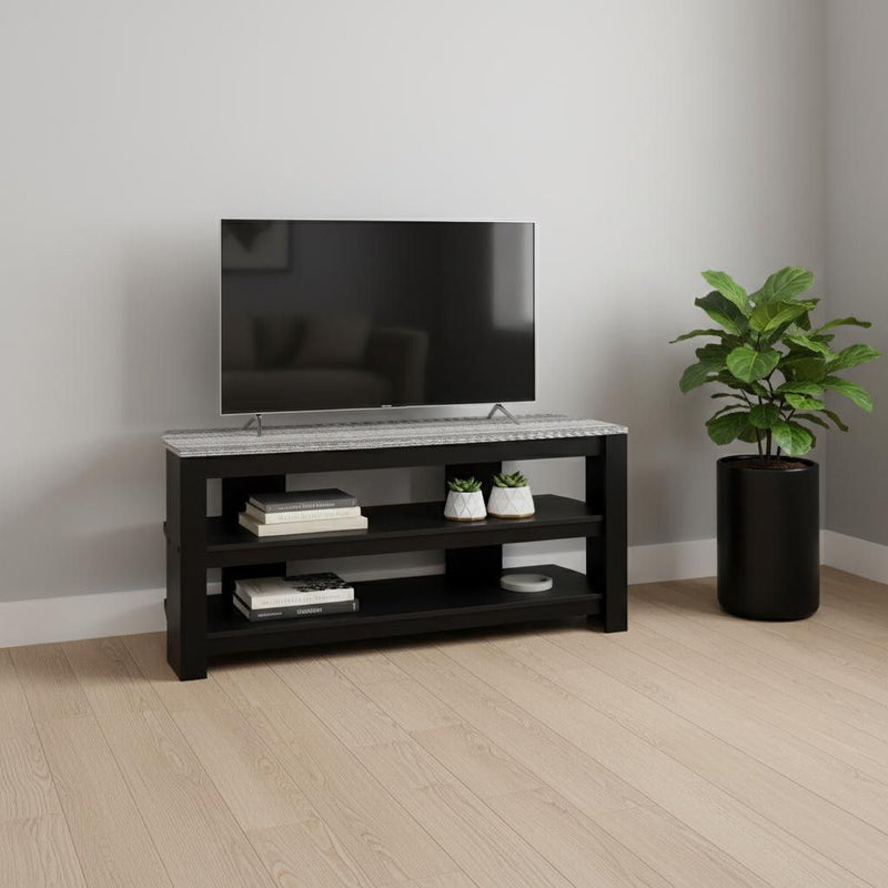 Open Shelving, TV Stand - Black / Gray