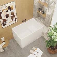 Load image into Gallery viewer, Gloss Freestanding Bathtub With Built In Seat
